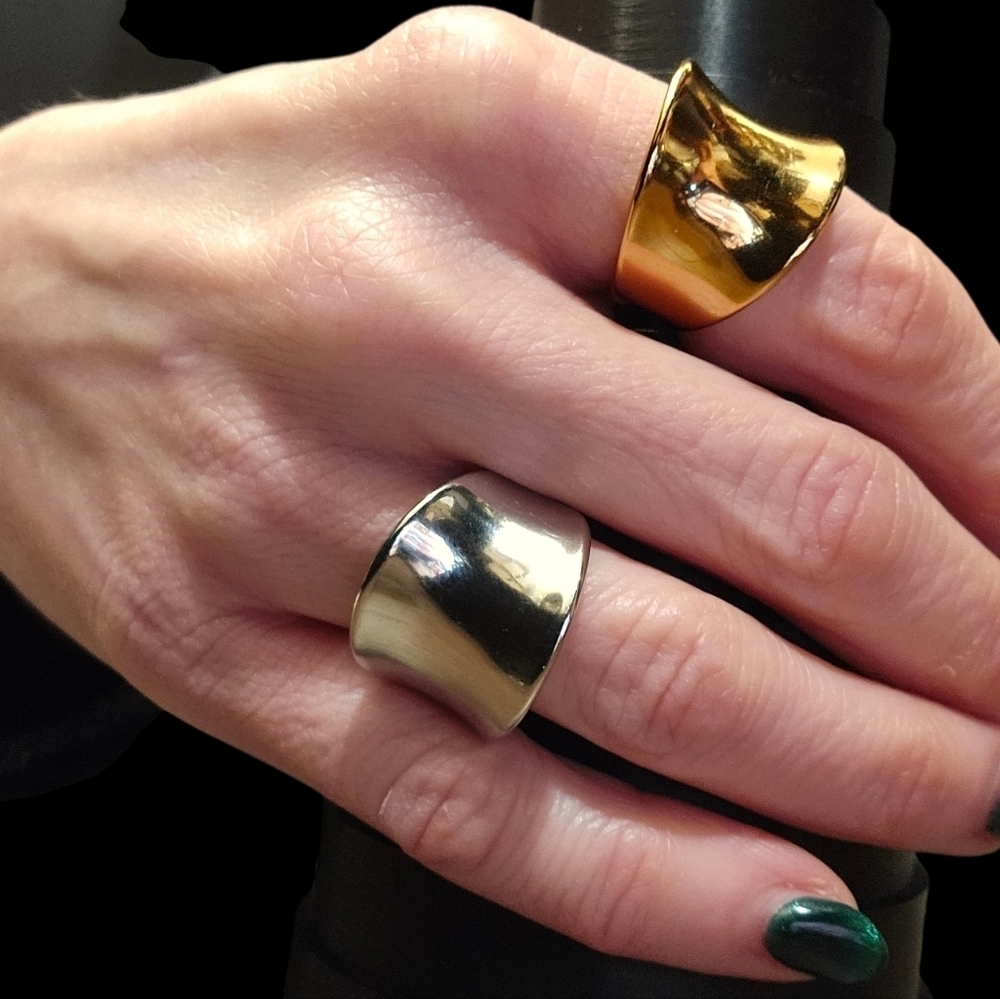 NEW 18KGP Statement Ring